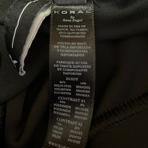 Koral Black Multicolor Colorblock Yoga Workout Running Athletic Leggings Pants S - Picture 4 of 4